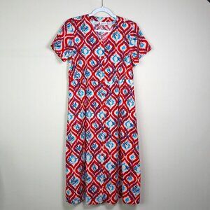 The Vermont Country Store Midi Dress Cottagecore Prairie Western Rodeo Ranch
